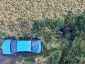 Zdrogovaný řidič v kradeném autě ujížděl policii, u Kačice havaroval (Foto: Casualspectator)