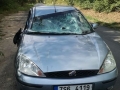Na auto jedoucí směrem ke Kladnu spadl strom, řidička je naštěstí v pořádku (Foto: Petr Koten)