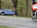U Mšece se stala smrtelná dopravní nehoda, zemřel při ní devětadvacetiletý muž (Foto: KL)