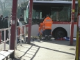 Nehoda na autobusovém nádraží (Foto: Kladenské listy)