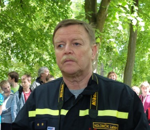 Mluvčí hasičů Ladislav Holomčík (Foto: Anne-Nicolette Vacinová - KL)